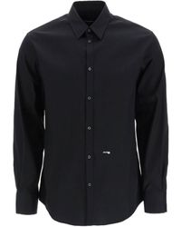 DSquared² - Logo Printed Long Sleeved Shirt - Lyst