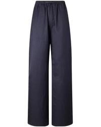 Leset - Daniel Satin Wide-Leg Pants - Lyst
