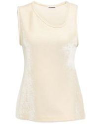 Jil Sander - Velvet Tank Top - Lyst