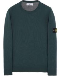 Stone Island - Logo-Patch Sleeve Jumper - Lyst