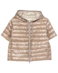 Herno - Short-Sleeve Hooded Jacket - Lyst
