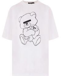 Undercover - Bear-Print Cotton T-Shirt - Lyst