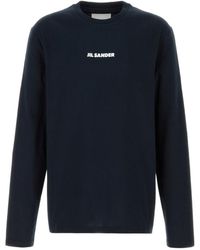 Jil Sander - Long-Sleeved Crewneck T-Shirt - Lyst