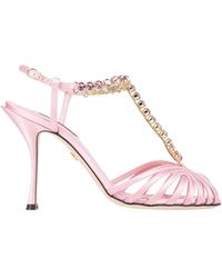 Dolce & Gabbana - Solid Color Sandals - Lyst