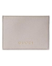 Gucci - Card Case With Lettering - Lyst