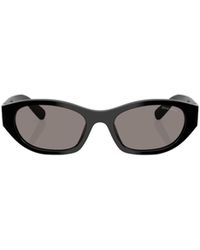 Miu Miu - Eyewear Oval Frame Sunglasses - Lyst