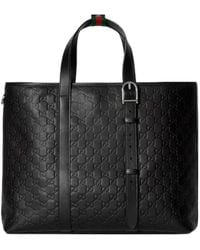 Gucci - Big Gg Emblem Shopping Bag - Lyst