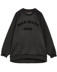 Max Mara - Logo-Embellished Long-Sleeved Sweater - Lyst