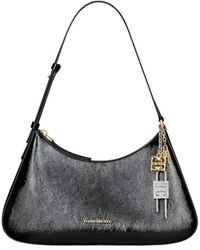 Givenchy - Logo Plaque Padlock Detailed Shoulder Bag - Lyst