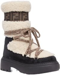 Fendi - Après Chic Genuine Shearling Boot - Lyst