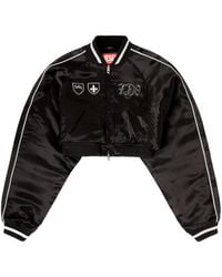 DIESEL - G-Ospel-Cp Appliqu Zipped Jacket - Lyst