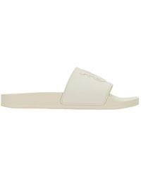Palm Angels - Monogram Patch Round Toe Slides - Lyst