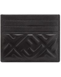 Fendi - Baguette Ff Embossed Card Case - Lyst