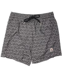 Moncler - Monogram Printed Swimming Shorts - Lyst