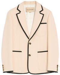 Valentino - Single-Breasted Long-Sleeved Blazer - Lyst