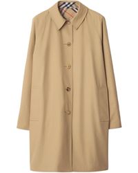 Burberry - Check Reversible Gabardine Car Coat, Brand Size 50 Us - Lyst