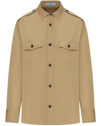 Prada - Long-Sleeved Button-Up Shirt - Lyst