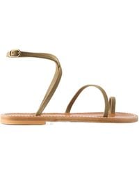 K. Jacques - Loki Leather Thong Sandals - Lyst