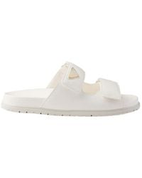 Prada - Nappa Leather Slides - Lyst