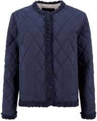 Fabiana Filippi - Quilted Crew-Neck Casual Jacket - Lyst