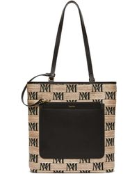 Max Mara - All-Over Logo Patterned Shoulder Bag - Lyst