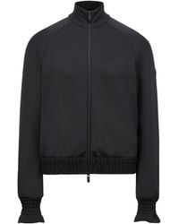Moncler - Logo Patch Zip-Up Cardigan - Lyst
