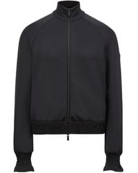 Moncler - Logo Patch Zip-Up Cardigan - Lyst