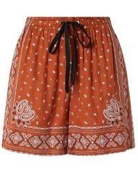 Pinko - Bandana-Print Shorts - Lyst