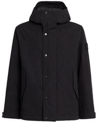 Stone Island - Weatherproof Cotton Canvas Short Parka - Lyst