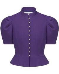 Dior - Fitted Short-Sleeved Jacket - Lyst
