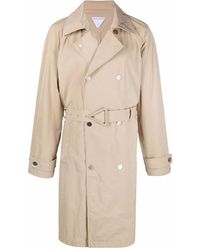 Bottega Veneta - Double Breasted Trench Coat - Lyst