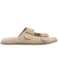 Gucci - Gg Suede Sandals - Lyst