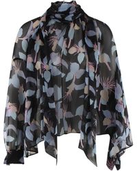 Chloé - Chloé Graphic Print Long-Sleeved Blouse - Lyst