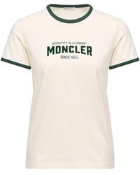 Moncler - Logo Printed Crewneck T-Shirt - Lyst