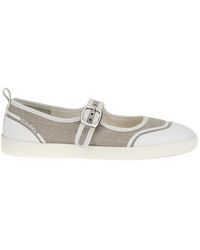 CAREL PARIS - Carel Logo Printed Buckle Fastened Ballerinas - Lyst