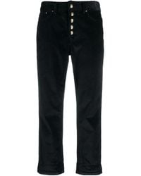 Dondup - Cropped Corduroy Straight-Leg Trousers - Lyst