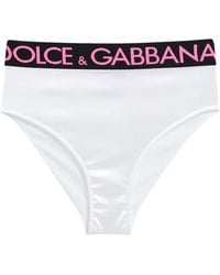 Dolce & Gabbana - Solid Color Stretch Satin Boxer Shorts - Lyst