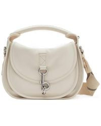 Burberry - Small B Clip Foldover-Top Crossbody Bag - Lyst
