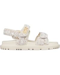 Dior - Open-Toed Flat Sandals - Lyst