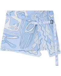 PUCCI - Angoli-Print Strapless Top - Lyst