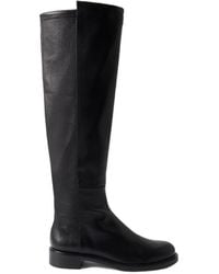 Stuart Weitzman - Gisele 5050 Leather And Stretch Knee Boots - Lyst