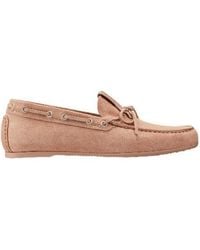 Dior - Suede Driving Flat Shoes - Lyst