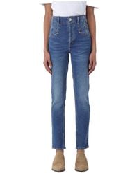 Isabel Marant - Niliane High-Waist Skinny Jeans - Lyst