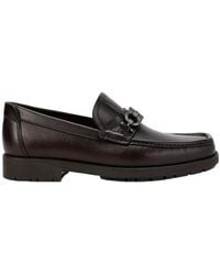 Ferragamo - Walnut Logo Business Casual Shoes - Lyst