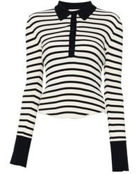 Semicouture - Striped Collared Polo Shirt - Lyst
