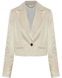 AllSaints - Helena Single Breasted Cropped Blazer - Lyst