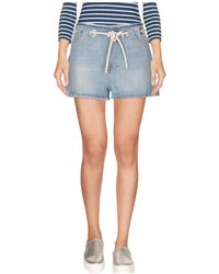 DIESEL - Light-Wash Denim Shorts - Lyst