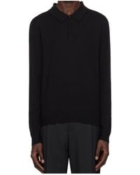 BOSS - Hugo Collared Knitted Sweater - Lyst