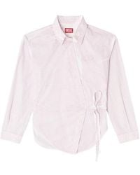 DIESEL - C-Delphos-S2 Striped Shirt - Lyst