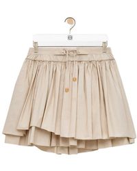 Loewe - Draped Drawstring Mini Skirt - Lyst